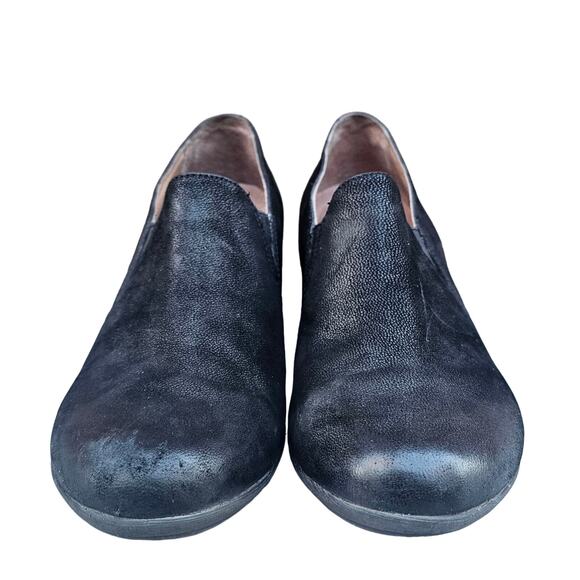 Oxford Pumps Black Nubuck Leather  Dansko Robin Size EU 37 US 6.5-7 Heeled - Picture 2 of 13